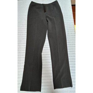 Komarov Womens Size 4 Mid-Rise Dress Pants Bootcut Leg Charcoal Black Casual New
